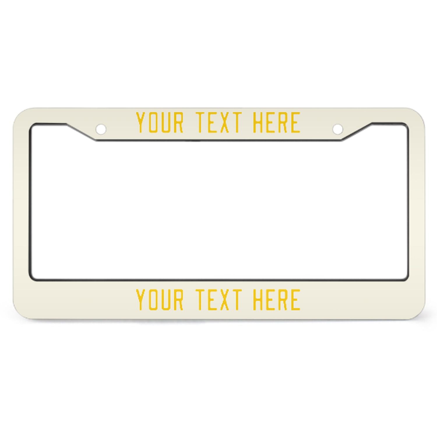 Cornice per targa personalizzata beige-oro
