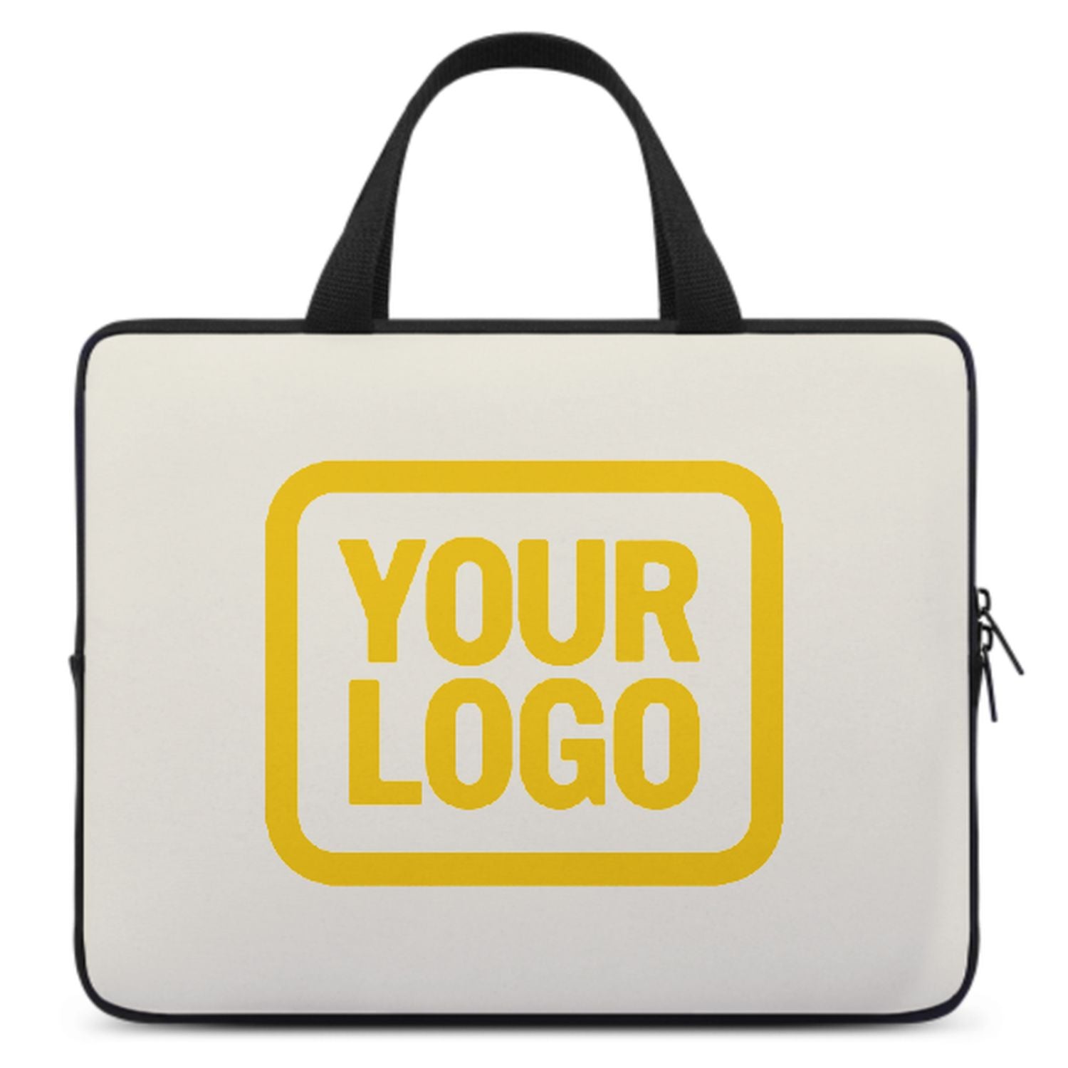 Maßgeschneidertes Beige Gold Laptop Tasche