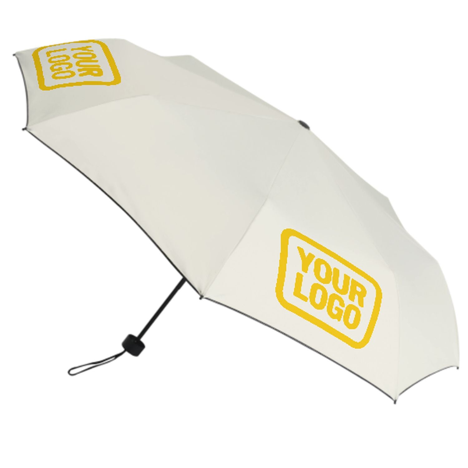 Maßgeschneidertes Beige Gold Automatik-Regenschirm