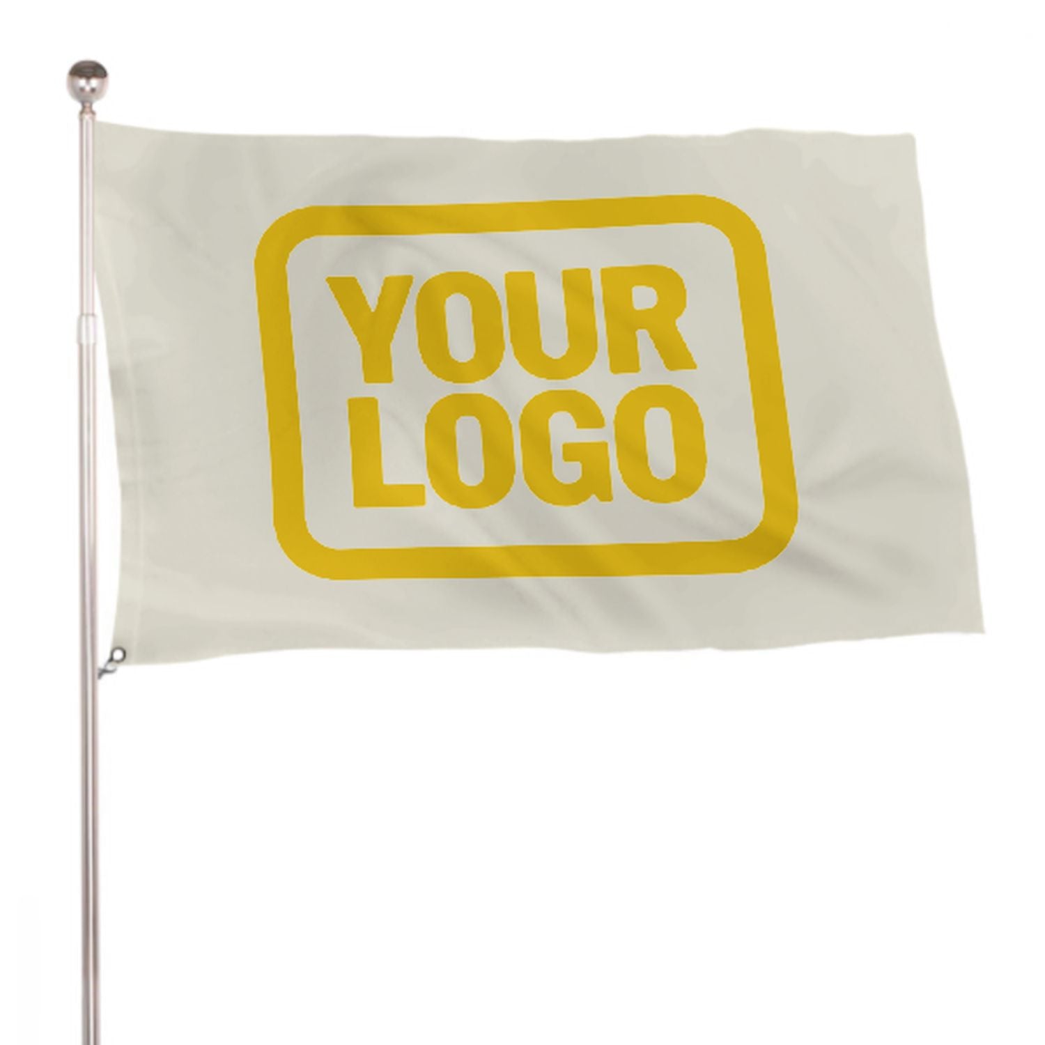 Maßgeschneidertes Beige Gold Flagge
