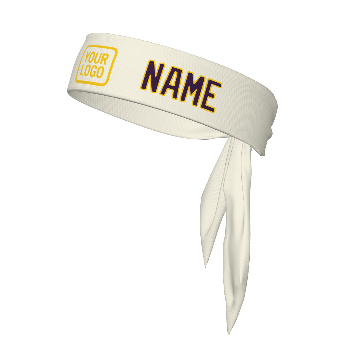 Maßgeschneidertes Beige Lila Stirnband