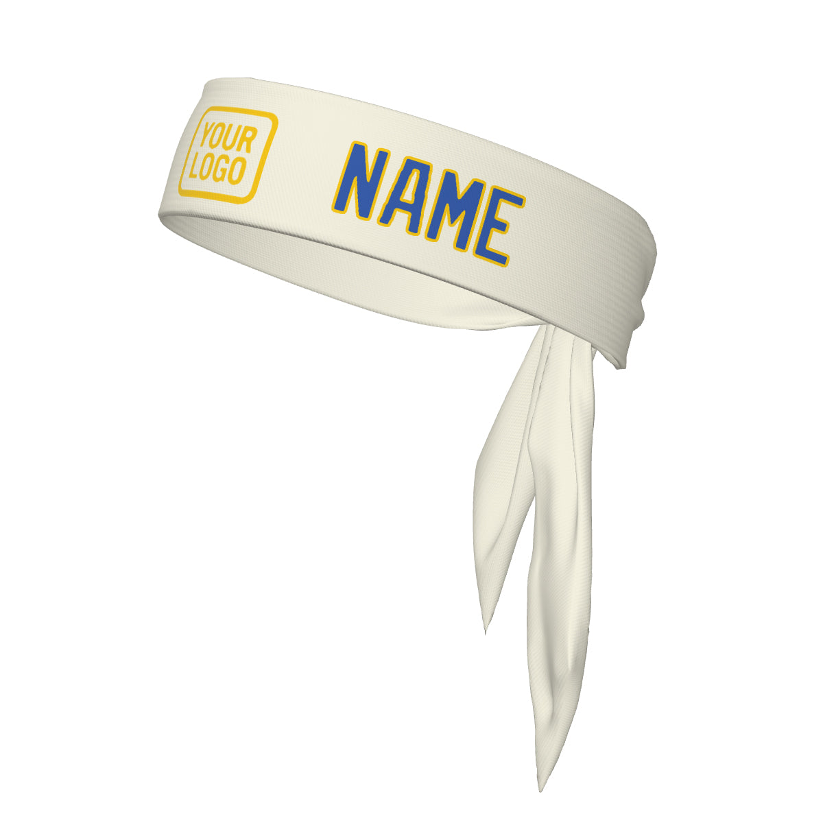Maßgeschneidertes Beige Himmelblau Stirnband
