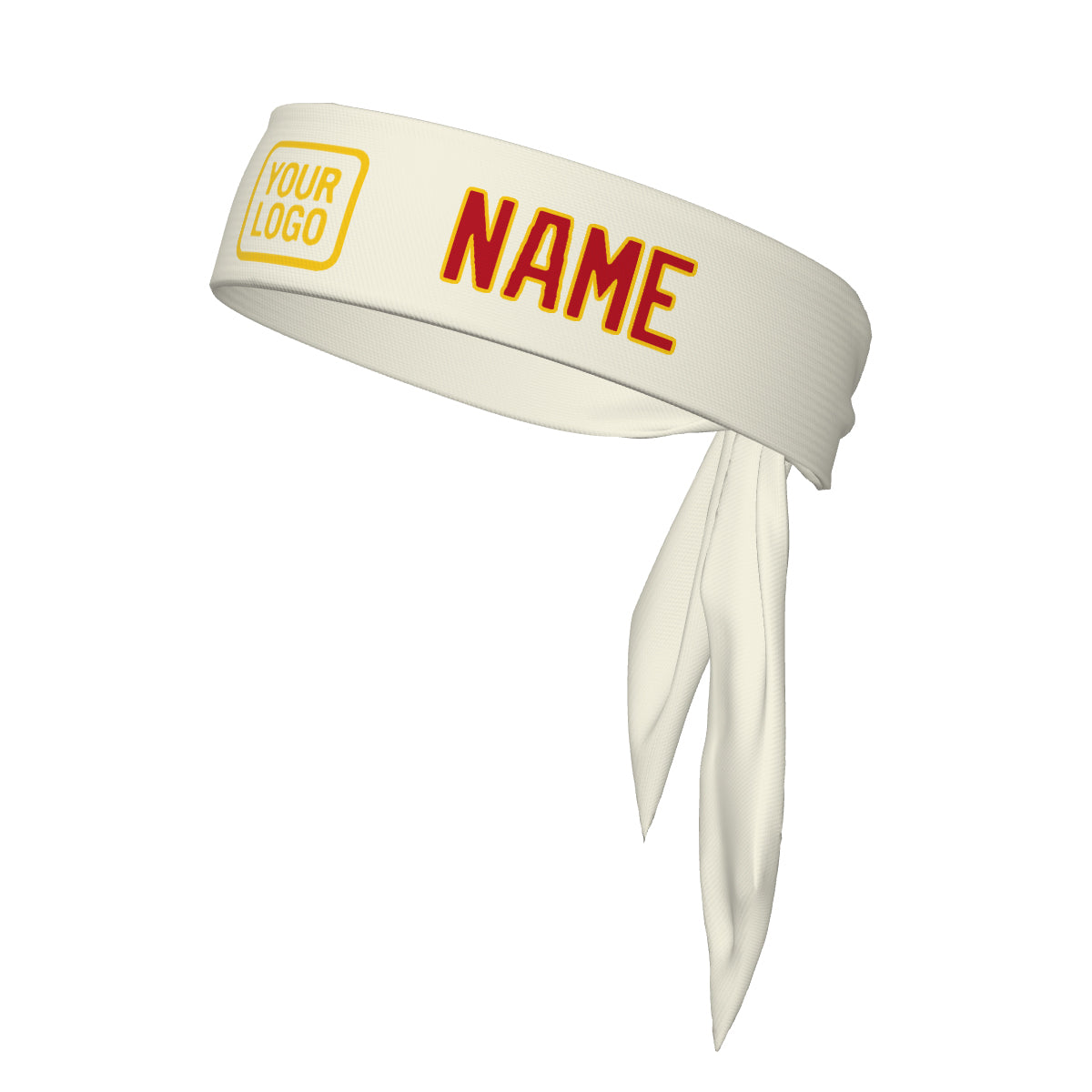 Maßgeschneidertes Beige Rot Stirnband