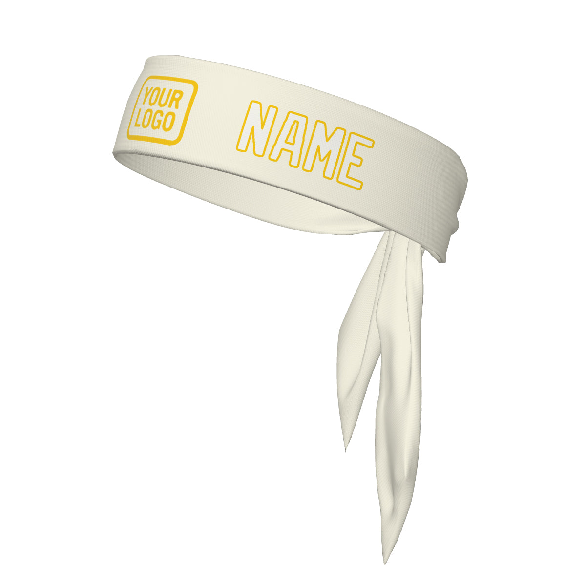 Maßgeschneidertes Beige Weiß Stirnband