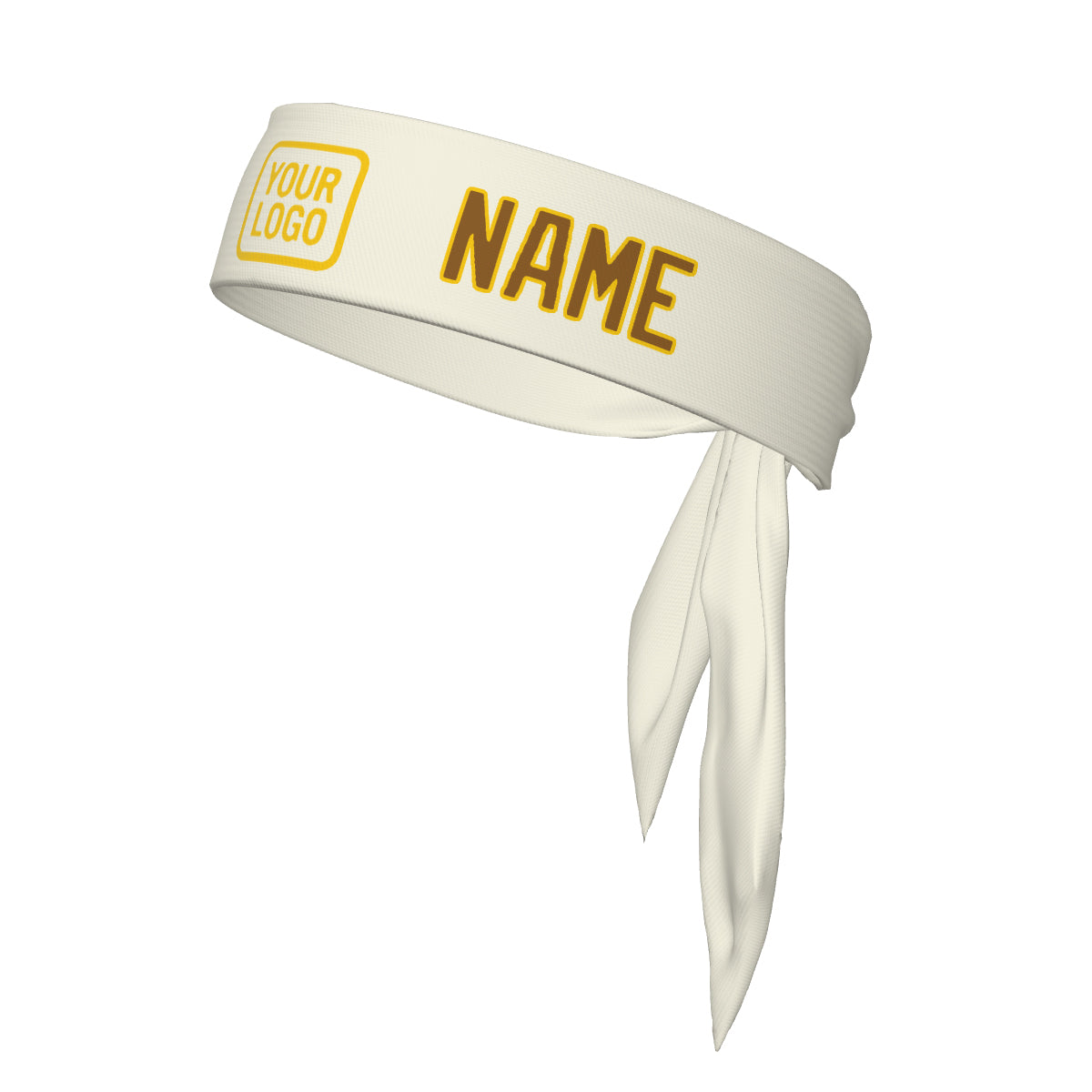 Maßgeschneidertes Beige Khaki Stirnband