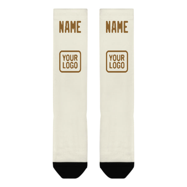 Maßgeschneidertes Beige Khaki Kniestrümpfe