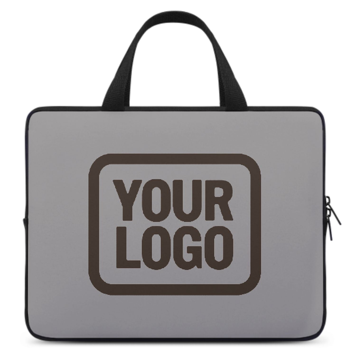 Maßgeschneidertes Grau Brown Laptop Tasche