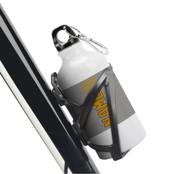 Maßgeschneidertes Grau Gelb Sportflasche