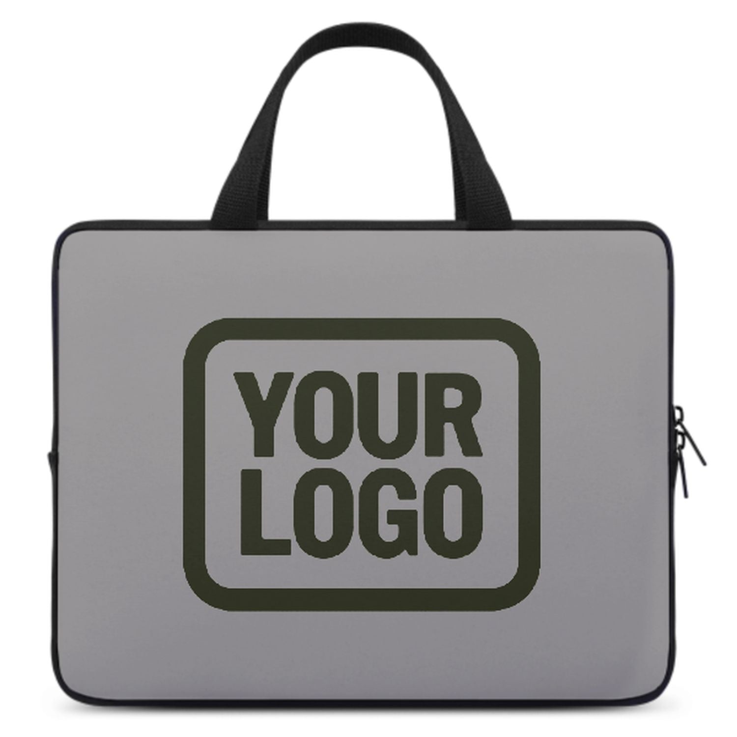 Maßgeschneidertes Grau Olive Laptop Tasche