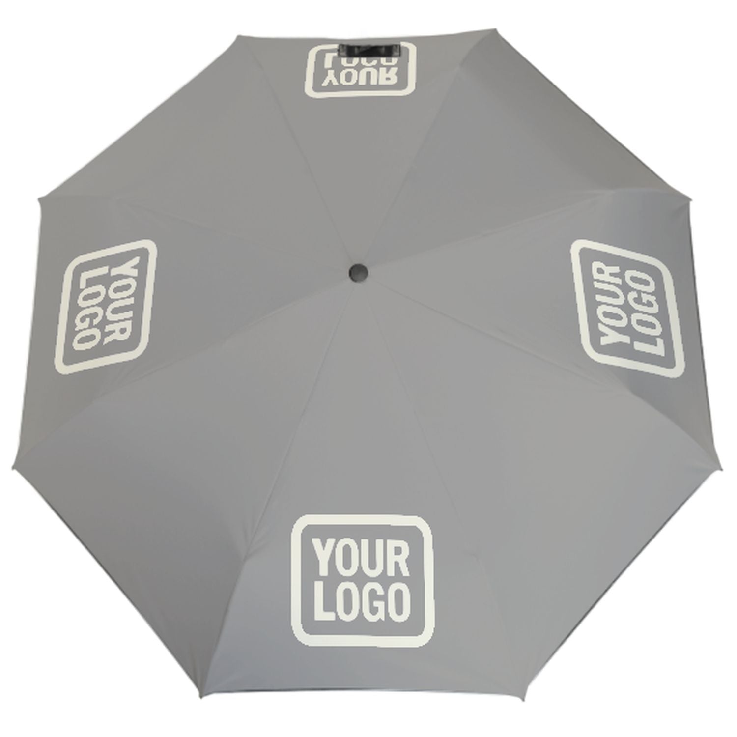Maßgeschneidertes Grau Beige Automatik-Regenschirm