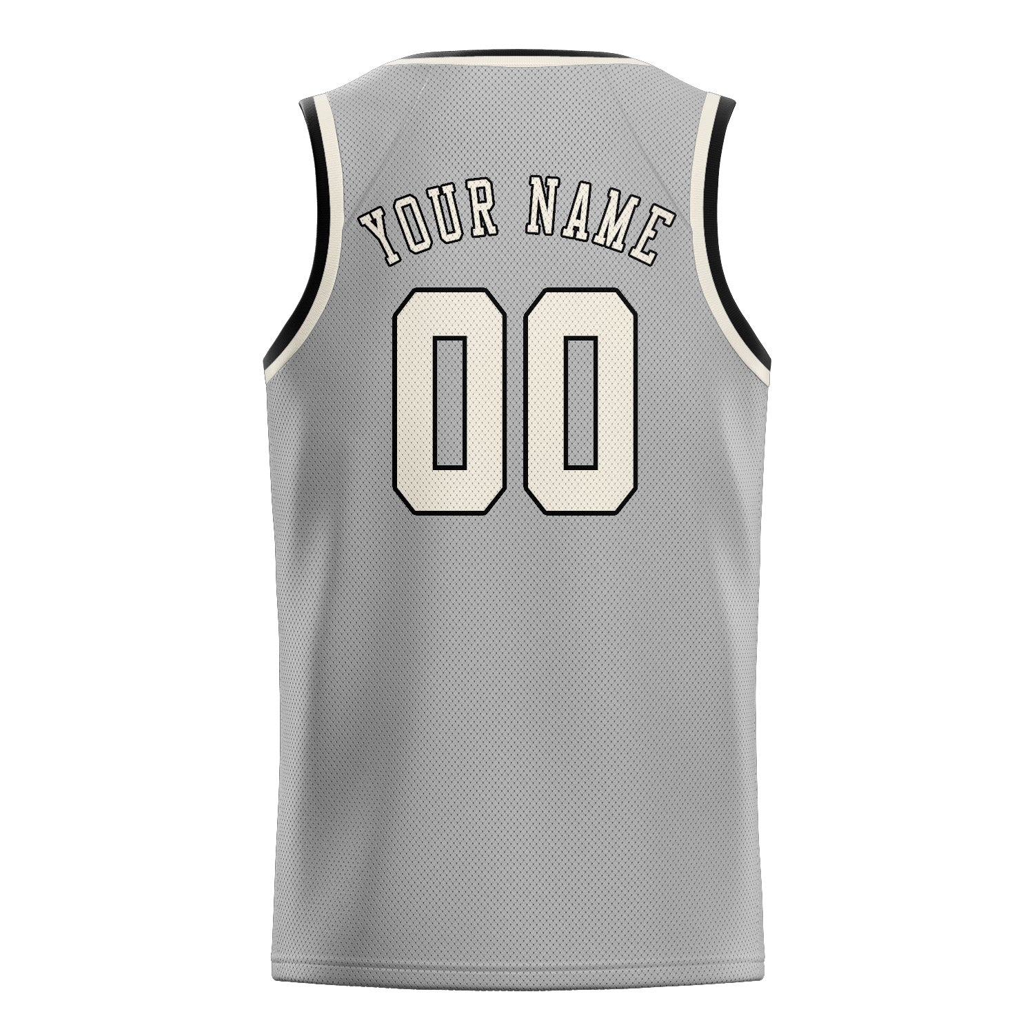 Benutzerdefiniertes Professionelles Grau Beige Basketballtrikot