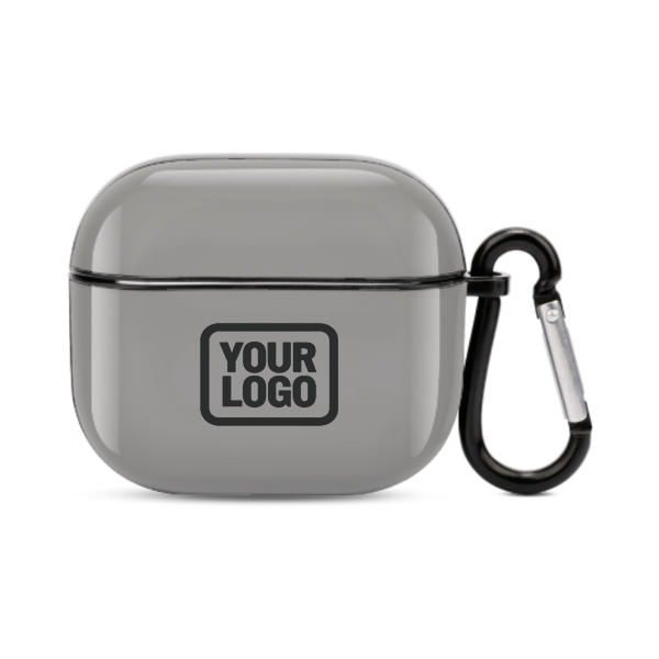 Maßgeschneidertes Grau Schwarz AirPods-Hülle (3. Generation)