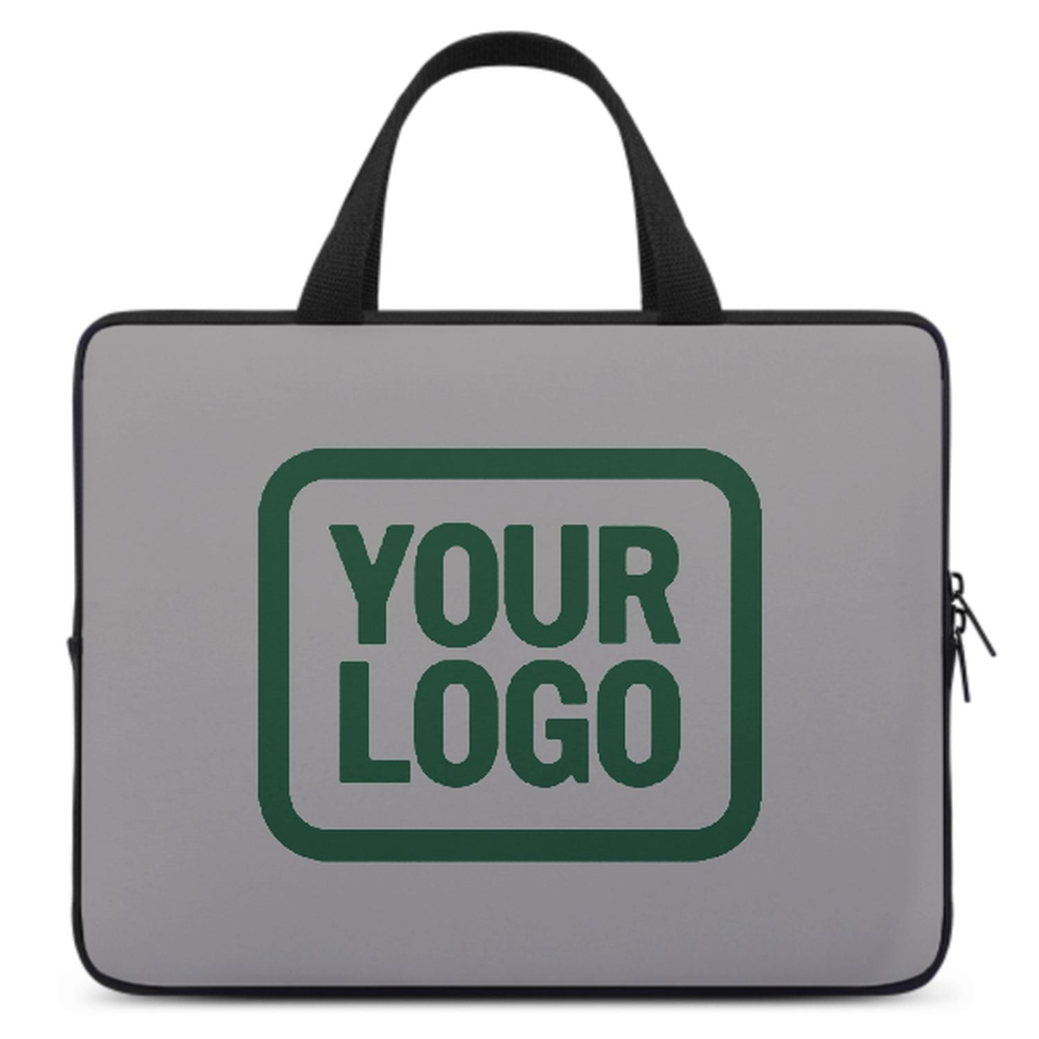 Maßgeschneidertes Grau Green Laptop Tasche