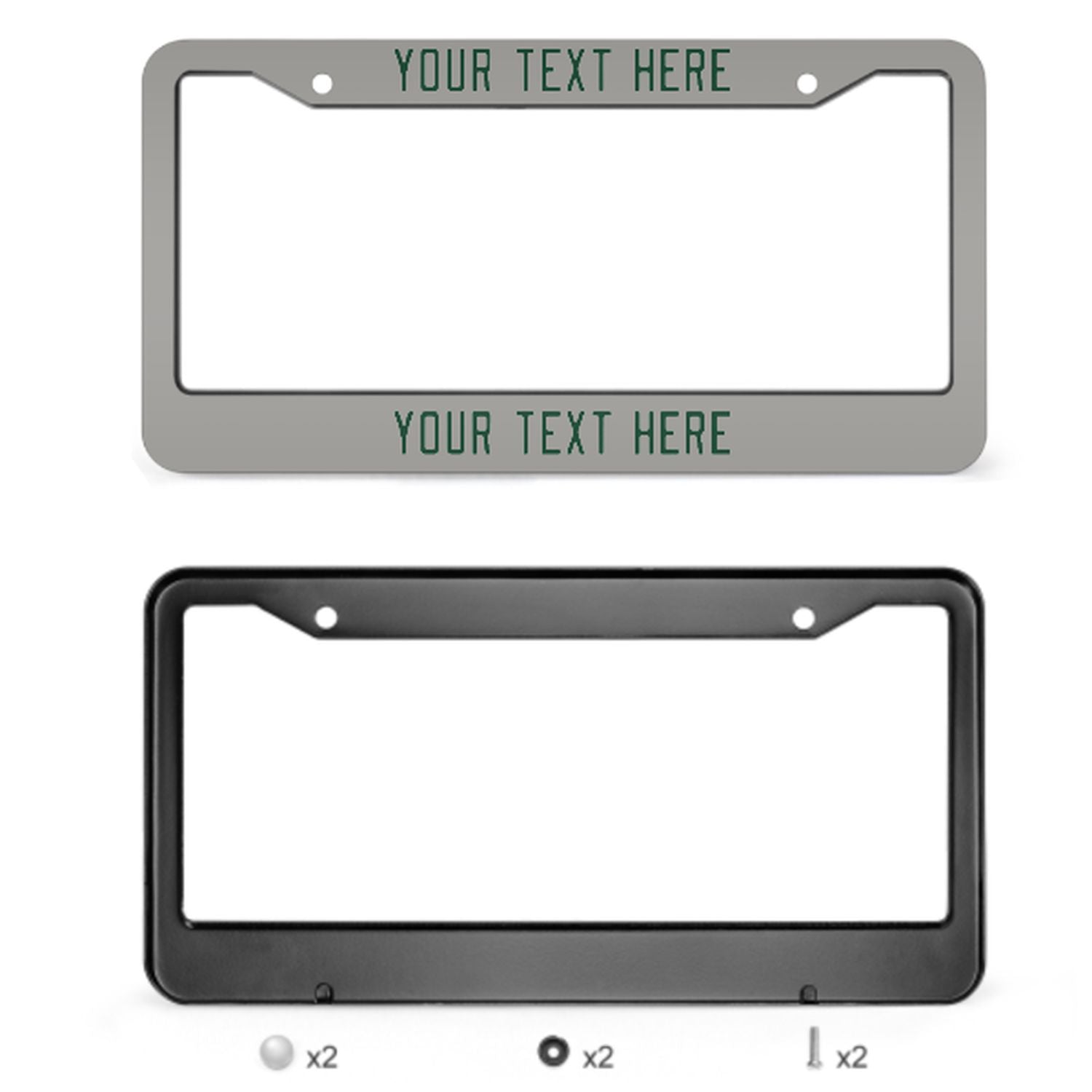 Cornice per targa personalizzata grigio muschio verde