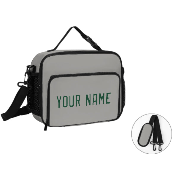 Maßgeschneidertes Grau Green Lunch-Tasche