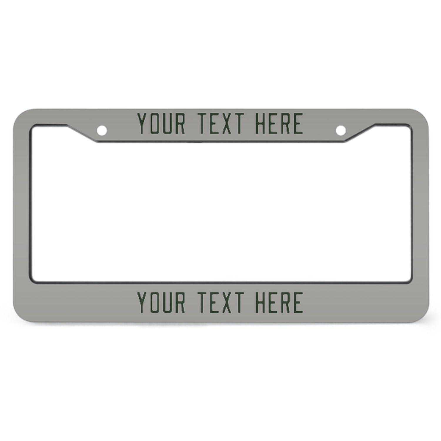 Cornice per targa personalizzata in grigio abete verde