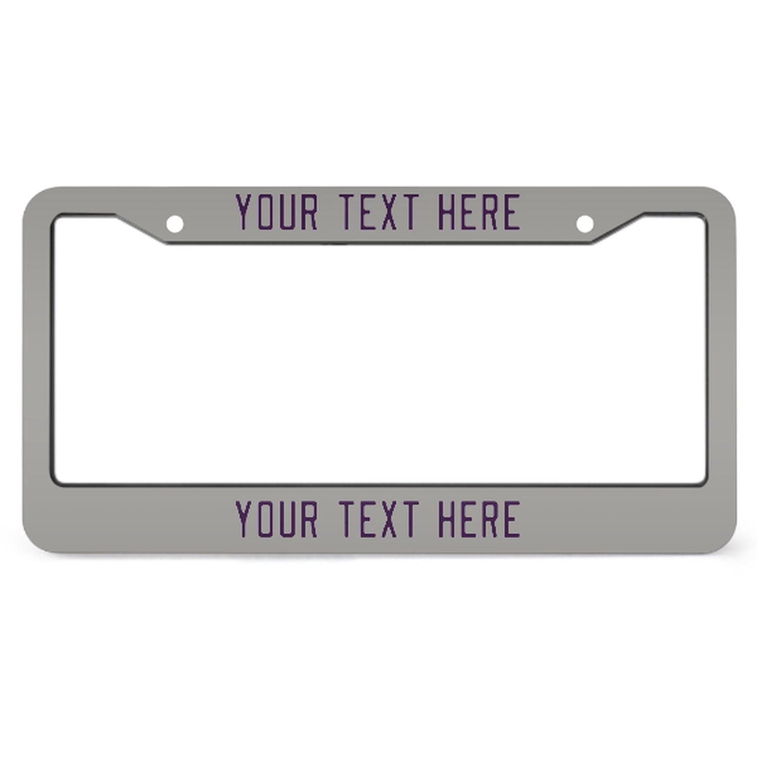 Cornice per targa personalizzata grigio-viola