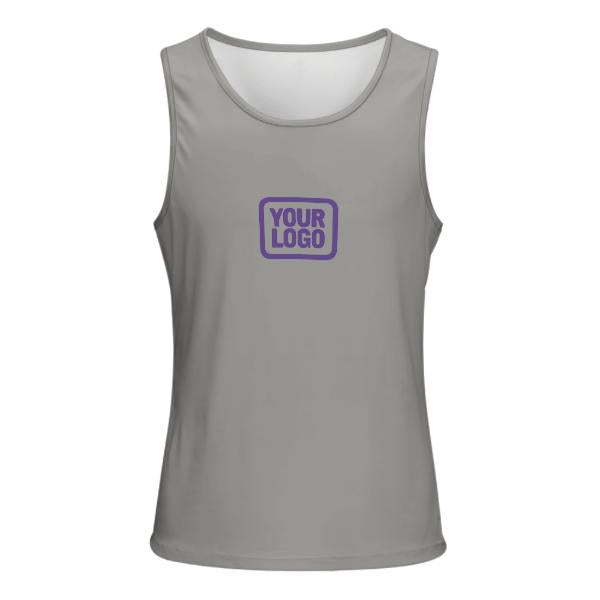 Maßgeschneidertes Grau Lavendel Herren Tanktop