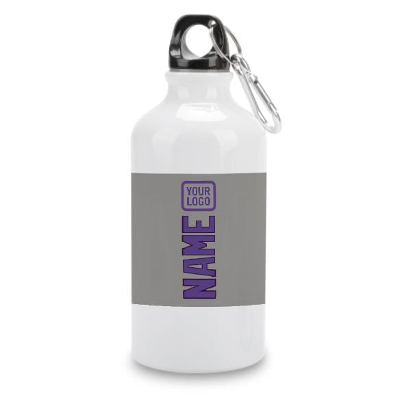 Maßgeschneidertes Grau Lavendel Sportflasche