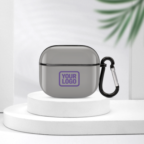 Maßgeschneidertes Grau Lavendel AirPods-Hülle (3. Generation)