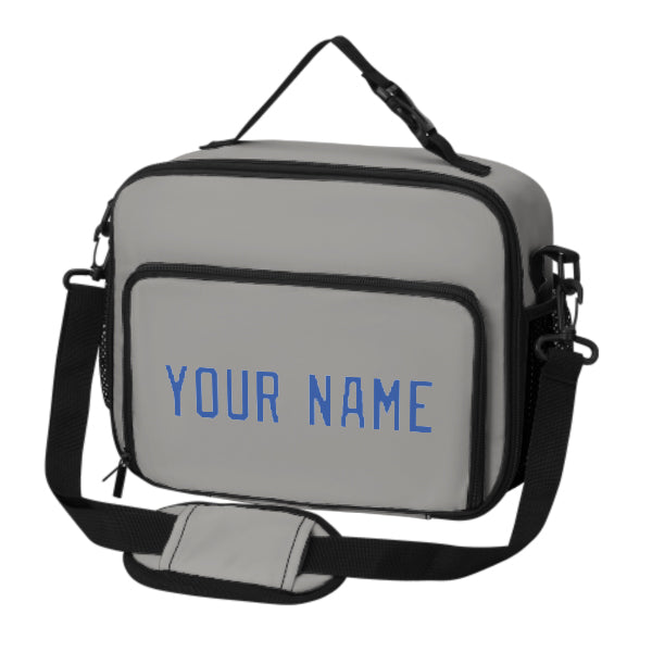 Maßgeschneidertes Grau Sky Blue Lunch-Tasche