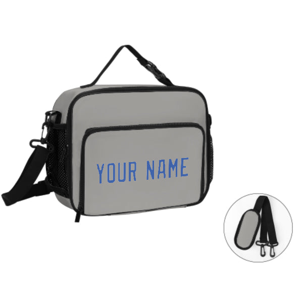 Maßgeschneidertes Grau Sky Blue Lunch-Tasche