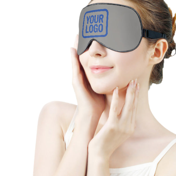 Maßgeschneidertes Grau Himmelblau Schlafmaske