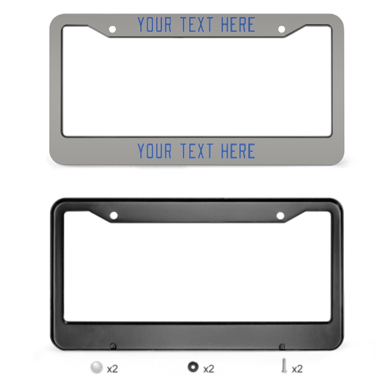 Cornice per targa personalizzata grigio-azzurro cielo