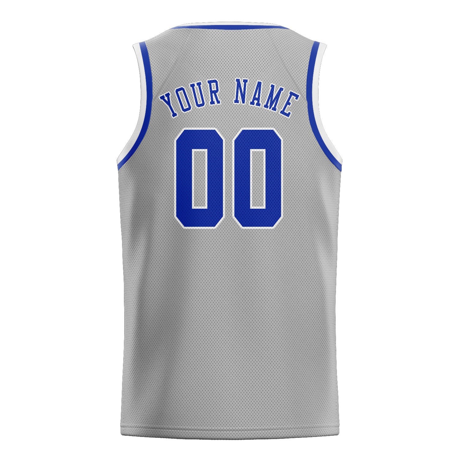 Benutzerdefiniertes Professionelles Grau Himmelblau Basketballtrikot