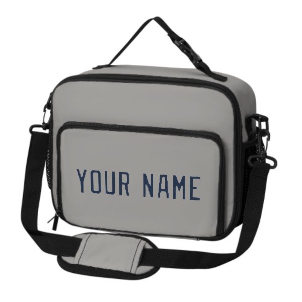 Maßgeschneidertes Grau Blue Lunch-Tasche
