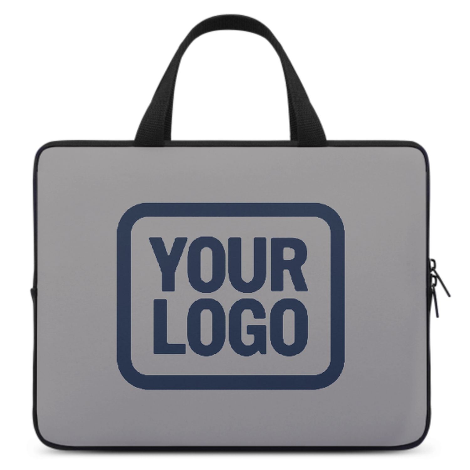 Maßgeschneidertes Grau Blue Laptop Tasche