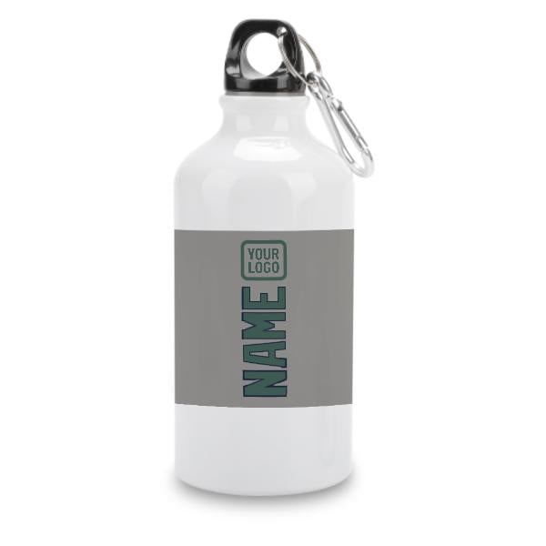 Maßgeschneidertes Grau Blaugrün Sportflasche