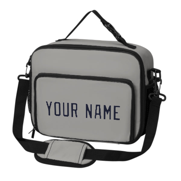 Maßgeschneidertes Grau Navy Lunch-Tasche