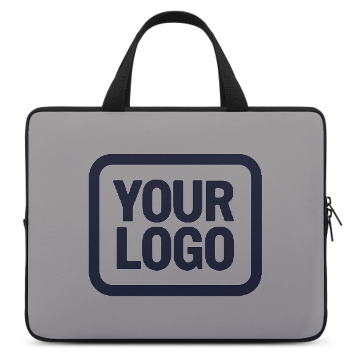 Maßgeschneidertes Grau Navy Laptop Tasche