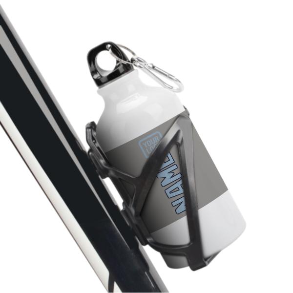 Maßgeschneidertes Grau Hellblau Sportflasche