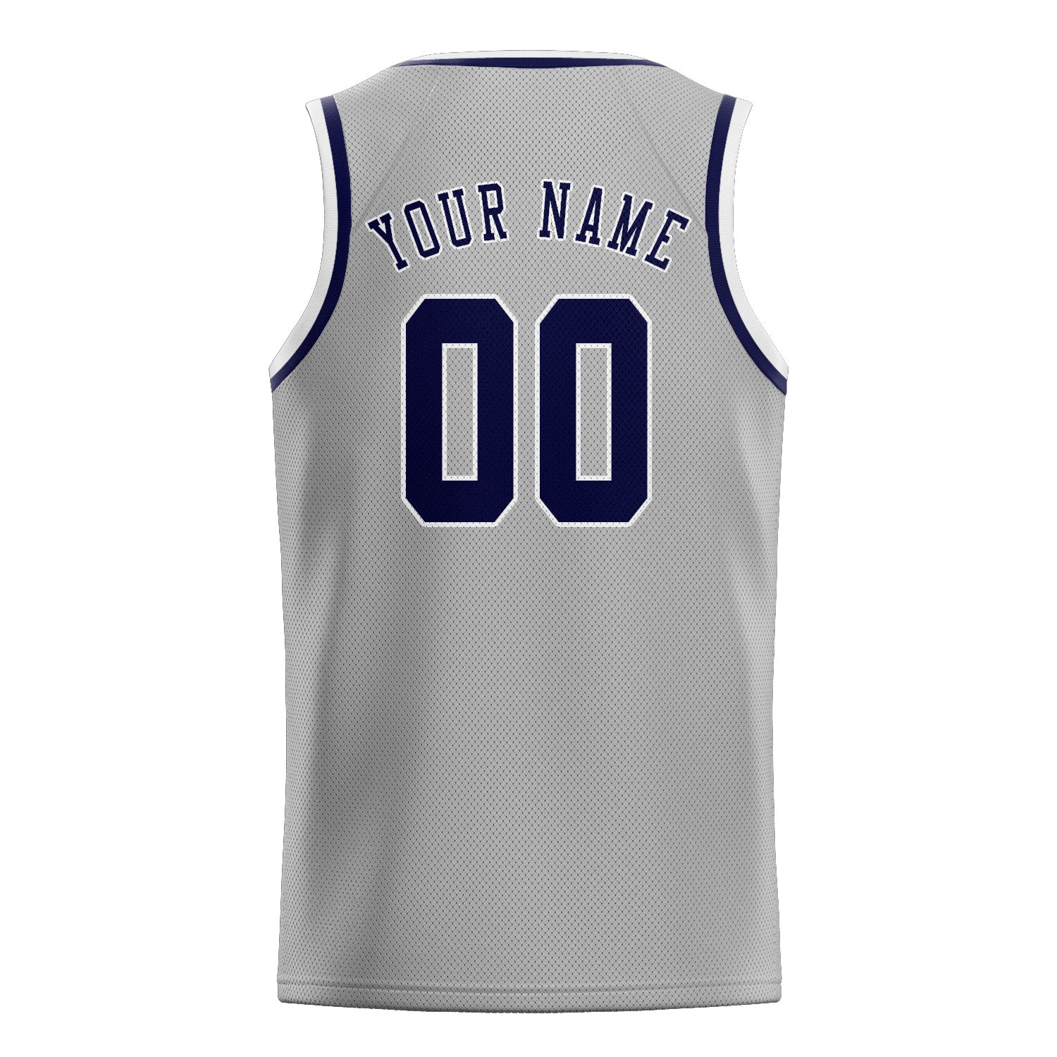 Benutzerdefiniertes Professionelles Grau Stahlblau Basketballtrikot