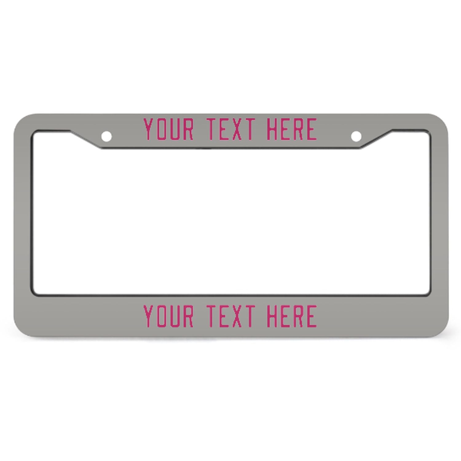 Cornice per targa personalizzata in grigio rosa e rosso