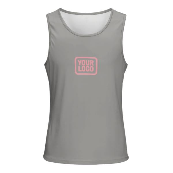 Maßgeschneidertes Grau Rosa Herren Tanktop