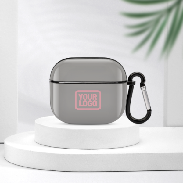 Maßgeschneidertes Grau Rosa AirPods-Hülle (3. Generation)