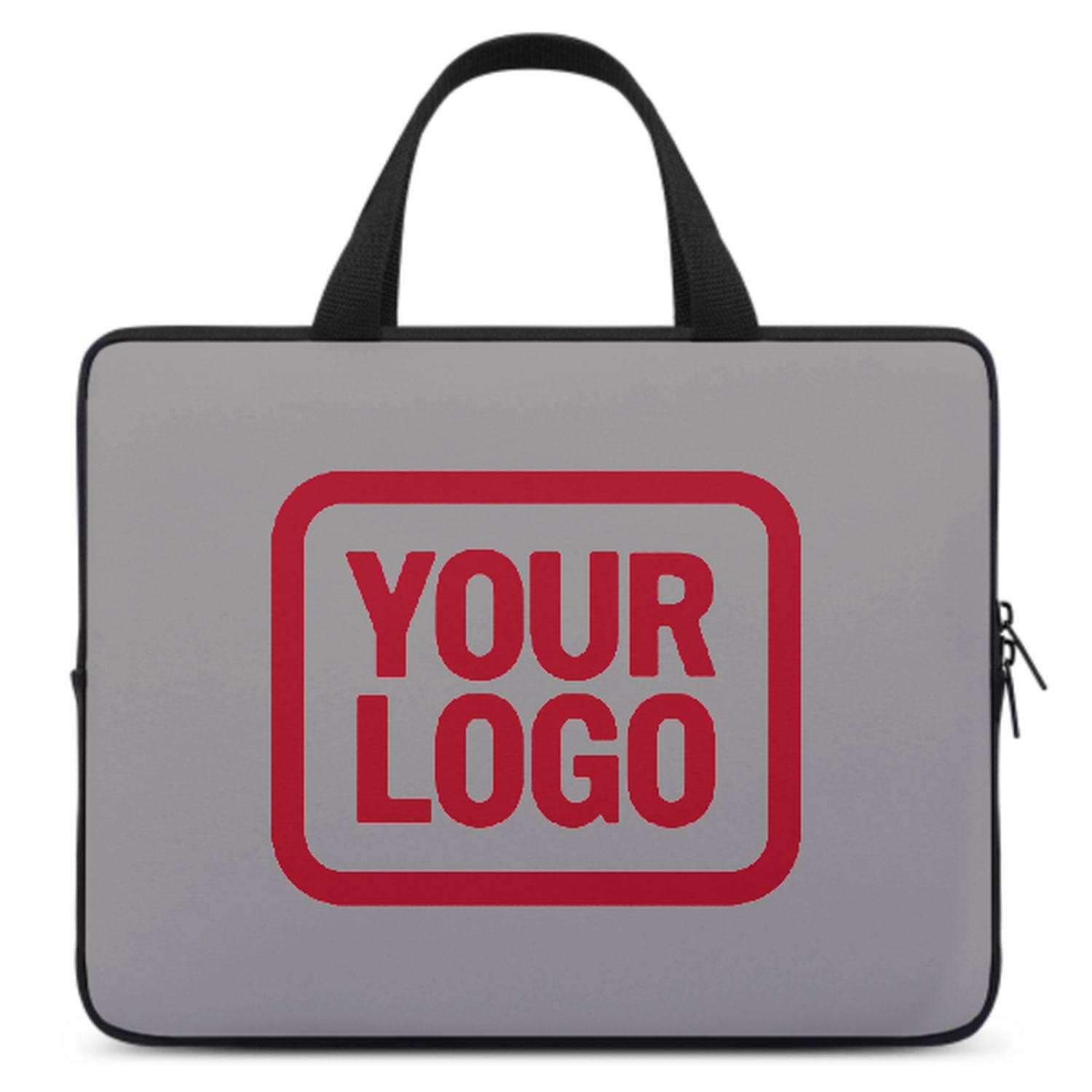 Maßgeschneidertes Grau Red Laptop Tasche