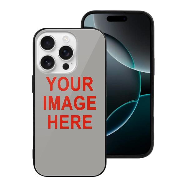 Custodia per telefono personalizzata grigio-arancio-rosso