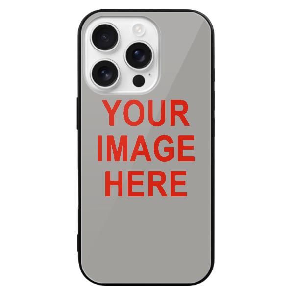 Custodia per telefono personalizzata grigio-arancio-rosso
