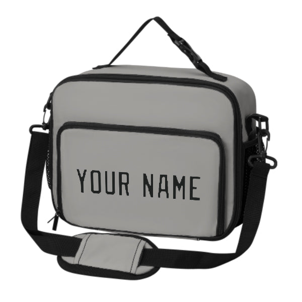 Maßgeschneidertes Grau Black Lunch-Tasche