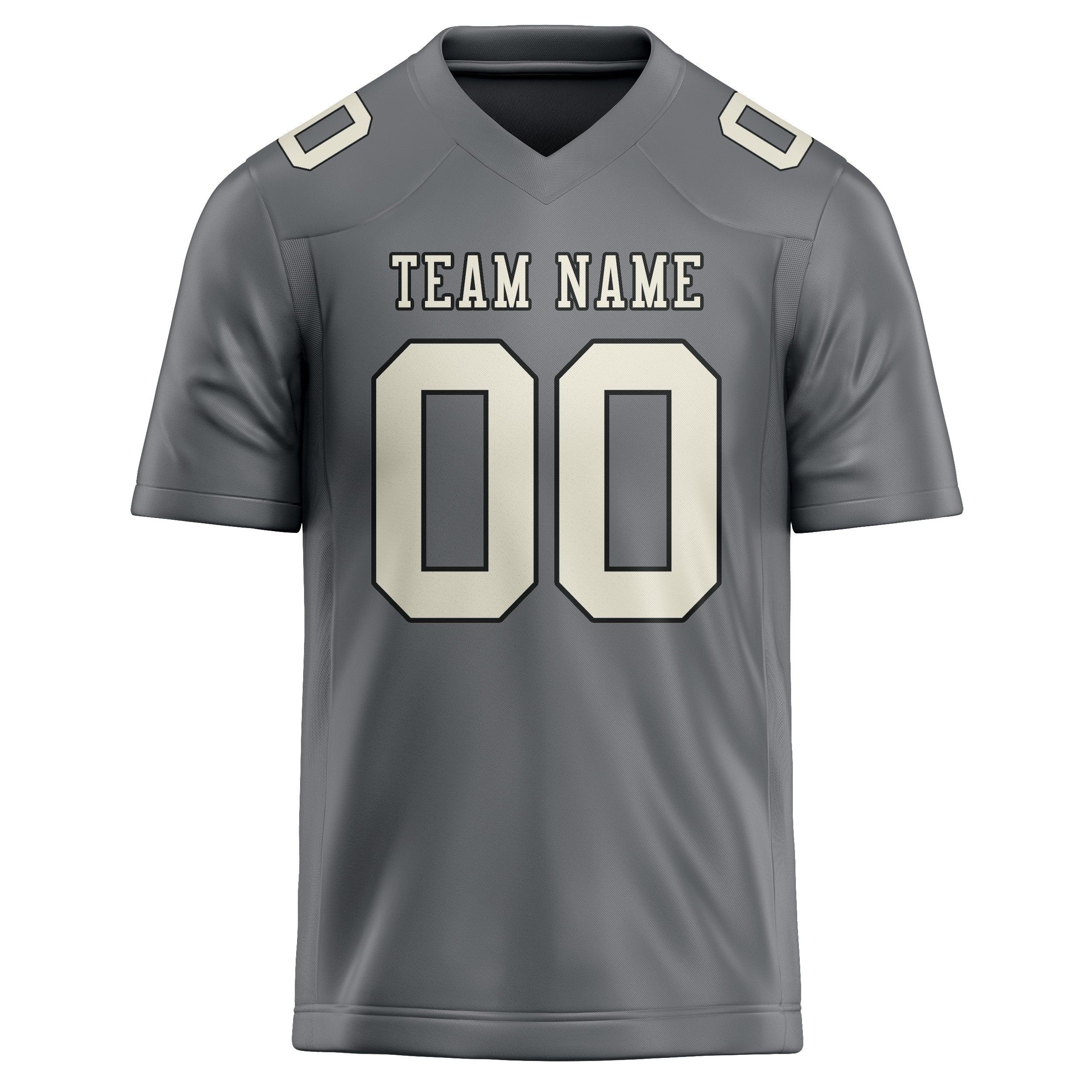 Maßgeschneidertes Professionelles Grau Beige Rugbytrikot