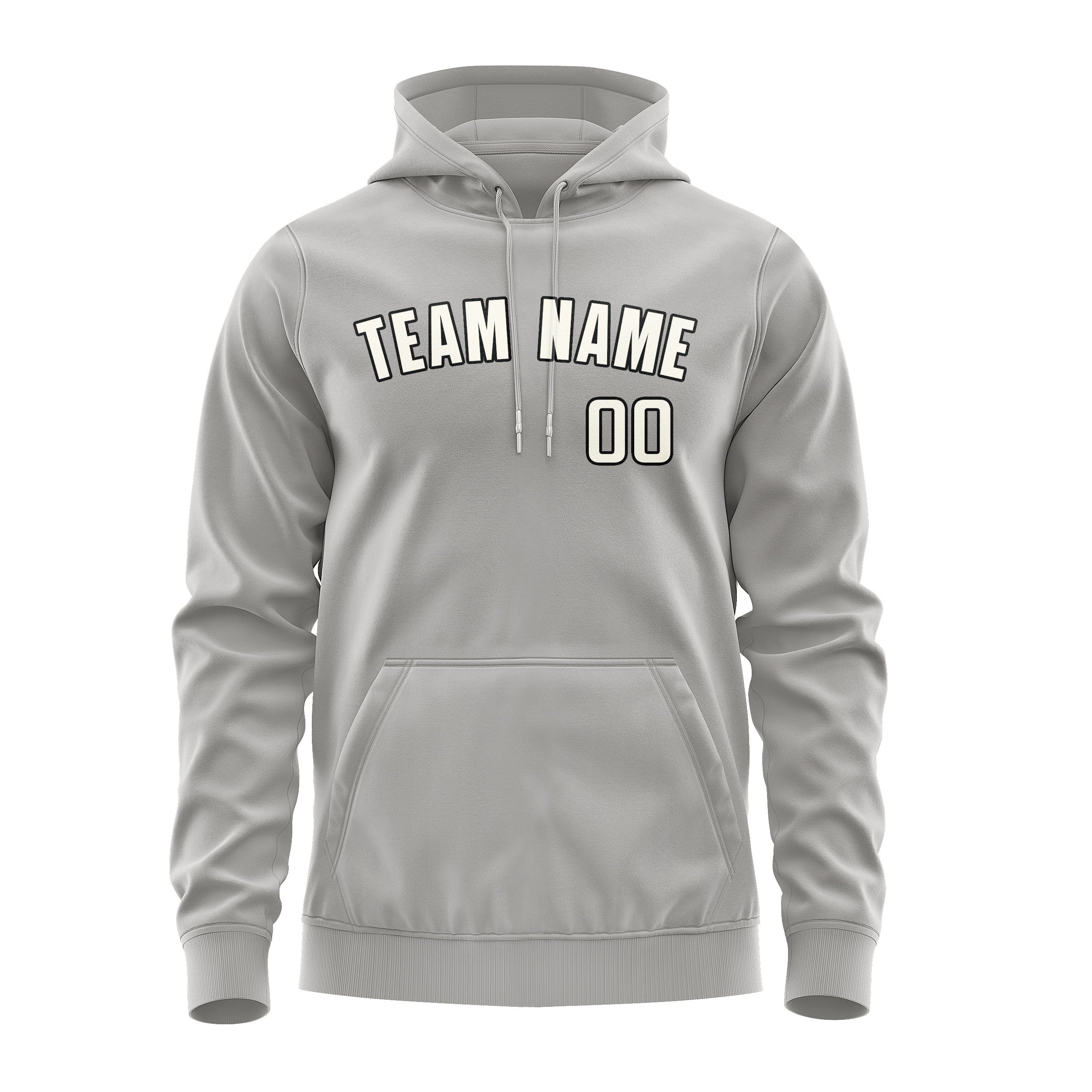 Maßgeschneidertes Grau Beige Hoodie