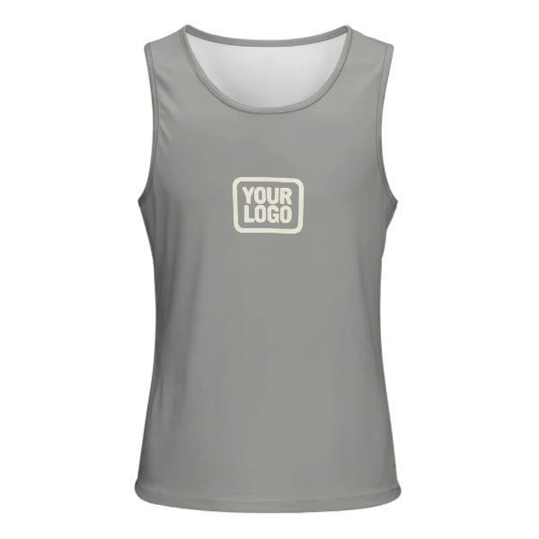 Maßgeschneidertes Grau Beige Herren Tanktop