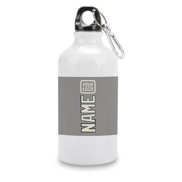 Maßgeschneidertes Grau Beige Sportflasche