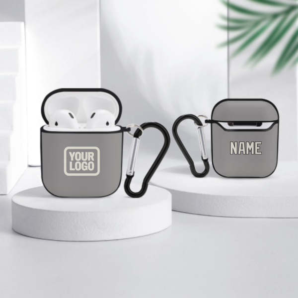 Maßgeschneidertes Grau Beige AirPods-Hülle