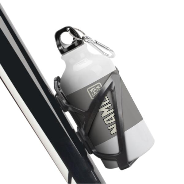 Maßgeschneidertes Grau Beige Sportflasche