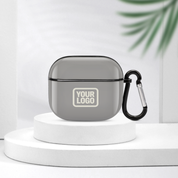 Maßgeschneidertes Grau Beige AirPods-Hülle (3. Generation)